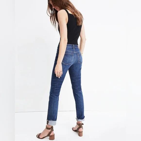 Madewell Jeans The Slim Boyjean Raw Hem Edition - Picture 1 of 6